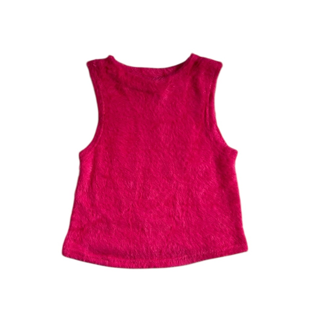 Pink Fuzzy Tank Top 🩷